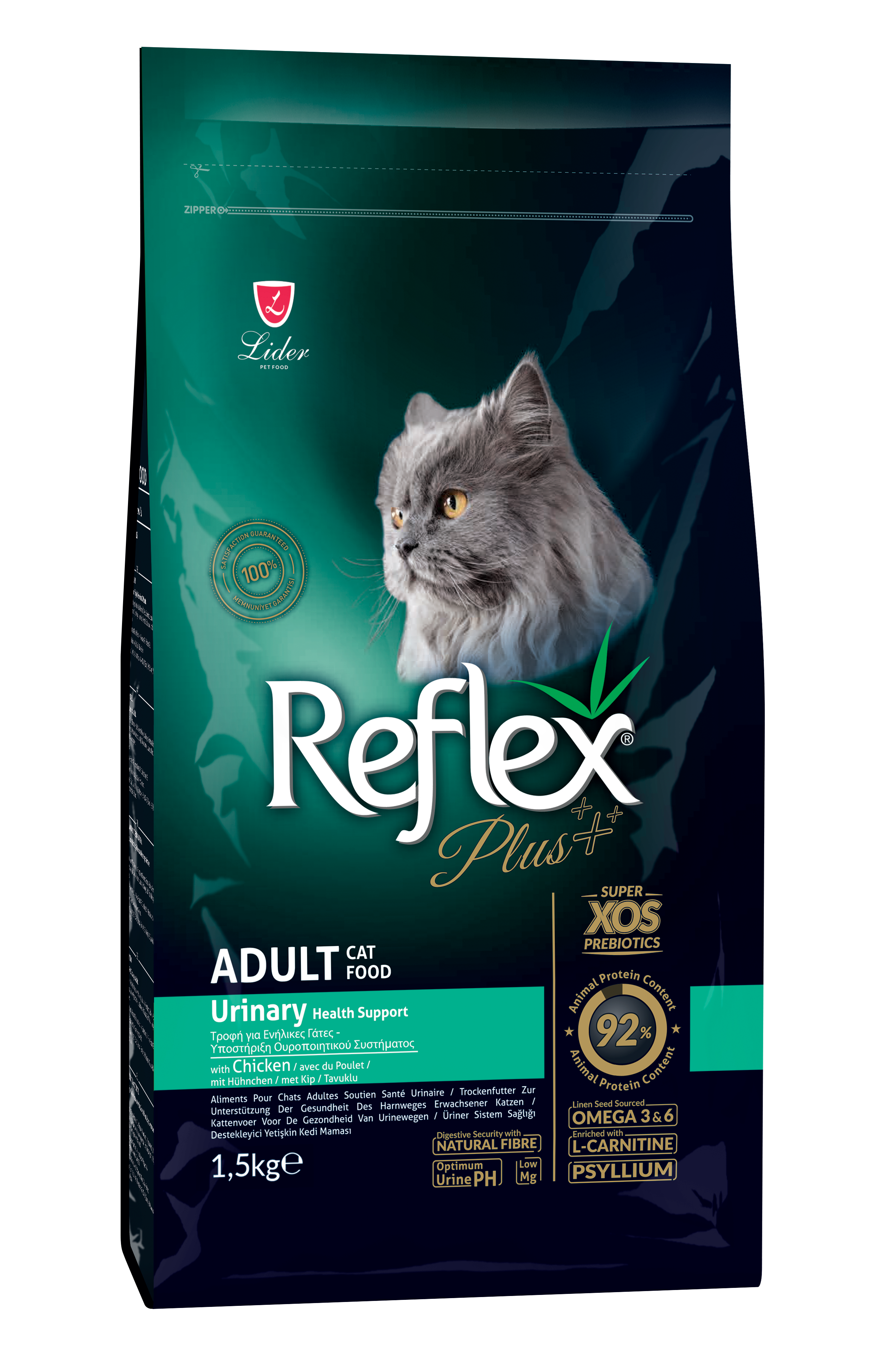Reflex Plus Gato Adulto - Apoio à saúde urinária - Frango
