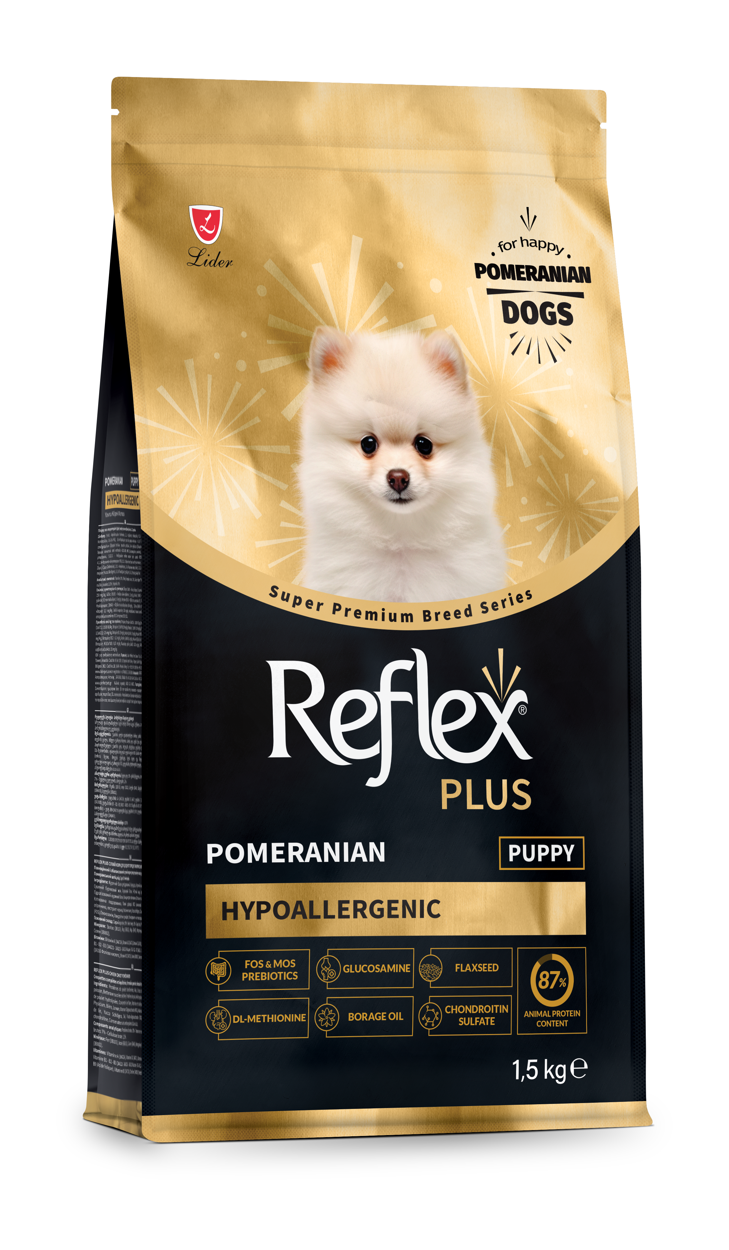 Reflex Plus Lulu da Pomerânia Cachorro - Hipoalergénica