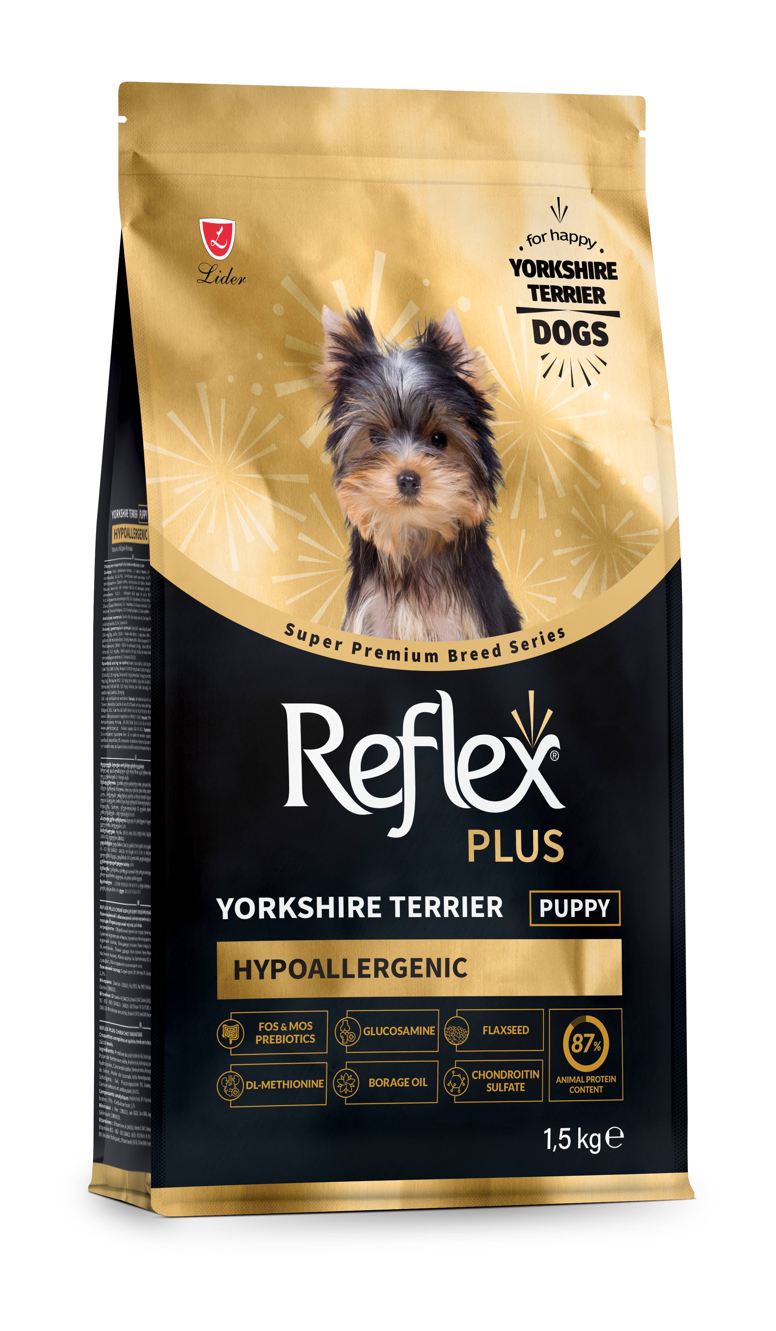 Reflex Plus Yorkshire Cachorro - Hipoalergénica