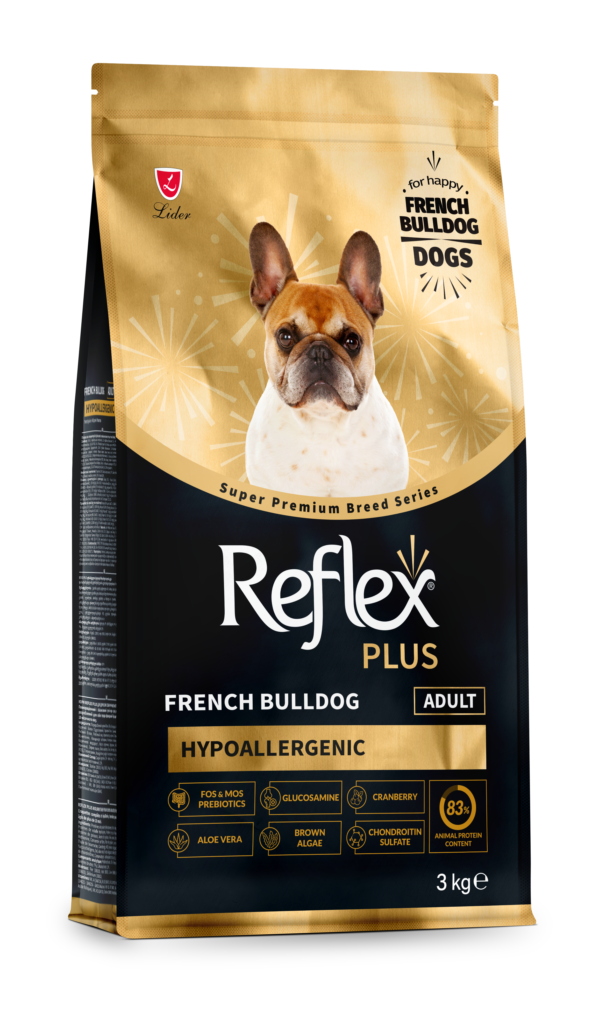 Reflex Plus Bulldog Francês Adulto - Hipoalergénica